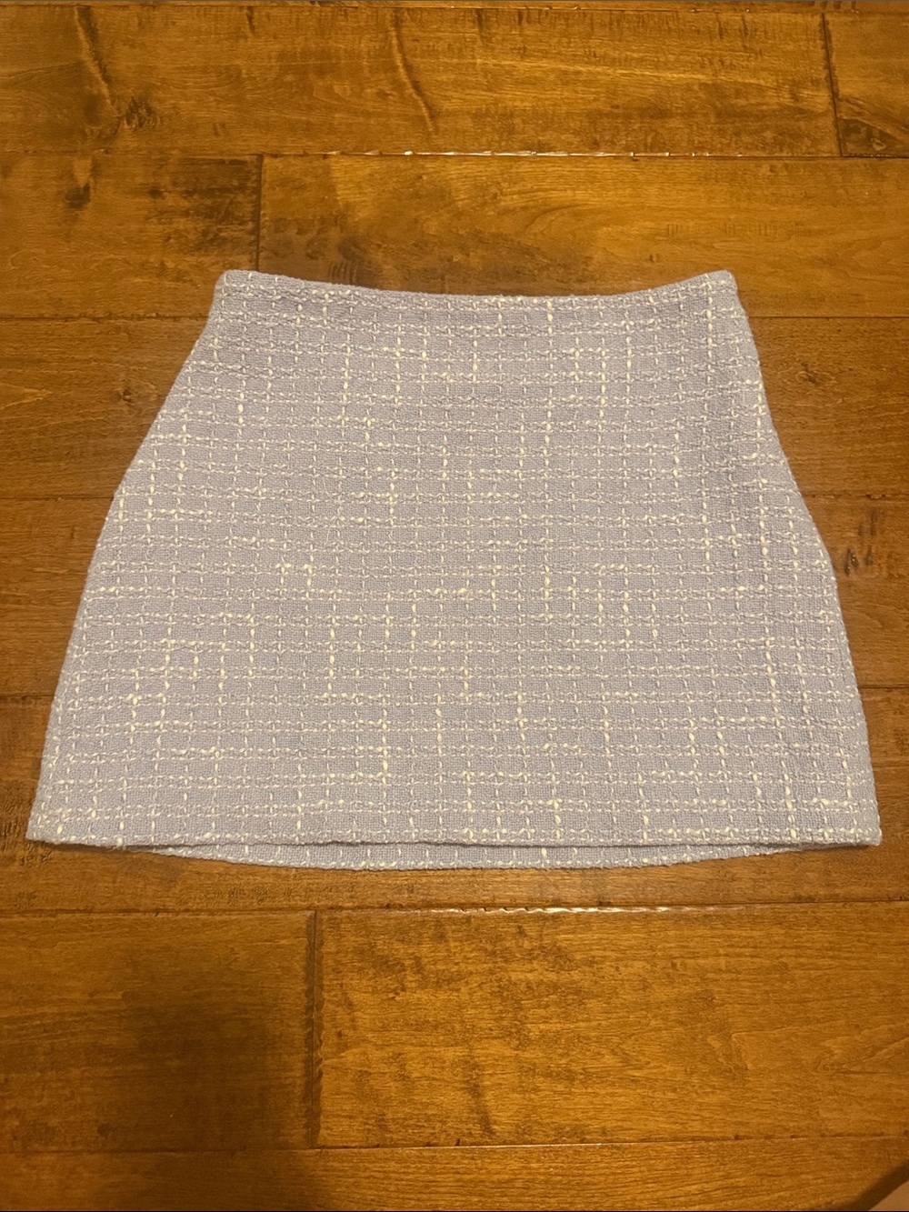 Zara Light Lavender Tweed Mini Skirt - Women's